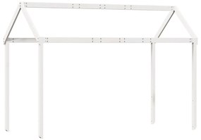 fehér tömör fenyőfa gyerekágytető 217 x 95,5 x 159 cm