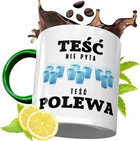 Zöld Bögre Apósnak Születésnapi Ajándéknak, fényképes nyomattal