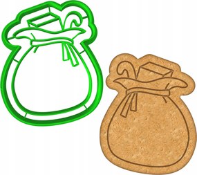 Karácsonyi Mézeskalács Forma Karácsonyi Ajándéktasak 8cm