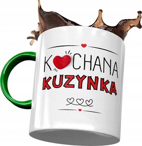 Zöld Bögre Unokatestvérnek Születésnapra Ajándék Nyomtatott Fotóval