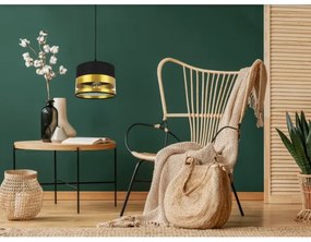 Csillár zsinóron MILO 1xE27/60W/230V arany/fekete