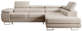 Sarokkanapé Stiletto (J) (bézs + ezüst). Akció -15%. 1099719