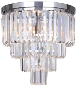Zuma Line FC17106/4+1-CHR - Kristály mennyezeti lámpa 5xE14/40W/230V króm