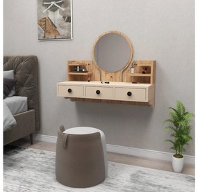 Fésülködőasztal Makole (atlanti fenyő + bézs) . 1094113