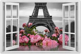 Poszterek 90x60 Virágok az Eiffel-toronynál