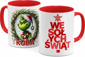 Névre Szóló Bögre Mikulás Karácsonyi Ajándék Grinch Karácsonyra