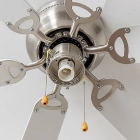 ZEVENTI - Mennyezeti ventilátor GALDANA 1xE27/60W/230V szürke/fehér