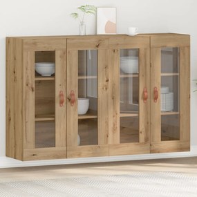 Fali Szekrények 2 db Művészi Tölgy 69,5x34x90 cm Mérnöki Fa