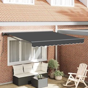 Behúzható napellenző Antracit 300x250 cm szövet