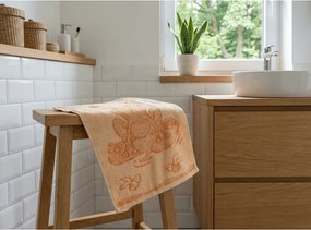 Gyerek törölköző BEBÉ békás narancssárga 30x50 cm