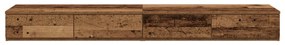 Ágy Fiókok Régi Fa 150x36,5x16,5 cm Műanyag