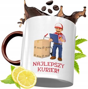 Bordó Bögre Futárnak Születésnapi Ajándék fényképes nyomtatással