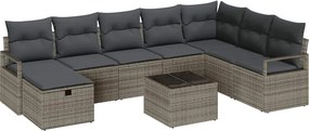 vidaXL Kanapé Szett párnával 6 pcs polirattan