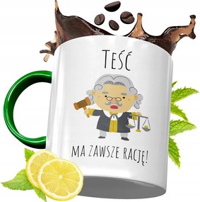 Zöld Bögre Apósnak Születésnapi Ajándéknak, fényképes nyomattal