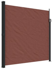 barna behúzható oldalsó napellenző 200 x 500 cm