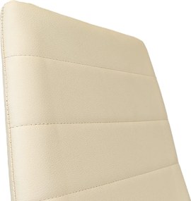 Tino NOVA Étkezőszék bézs textilbőr + fém