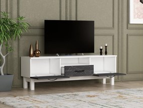 TV asztal/szekrény Tuteku 2 (fehér + fekete) . Akció -21%. 1095380