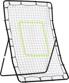 HOMCOM Hágó a Futballhoz hordozható visszapattanó hálóval, 75x126cm, Fekete | Aosom