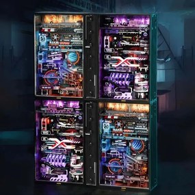 RoboTime - 3D mechanikus Üveggolyó pálya puzzle Múltbéli város