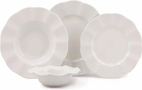 24 részes porcelán étkészlet krém
