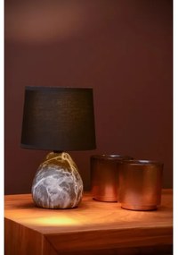 Lucide 47508/81/30 - Asztali lámpa MARMO 1xE14/40W/230V fekete