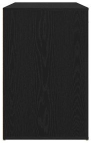 Íróasztal Fekete Tölgy 100x49x75 cm Műszaki Fa