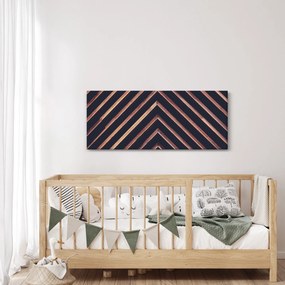 Egy fa motívum képe fekete alapon (120x50 cm)