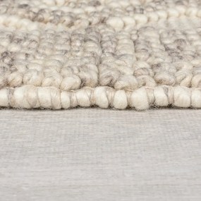 Szürke kézi szövésű gyapjúkeverék futószőnyeg 60x230 cm Minerals Diamond – Flair Rugs