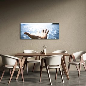 Nyitott tenyerek képe (120x50 cm)