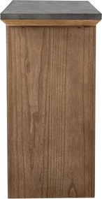 Natúr színű konzolasztal fém asztallappal 40x110 cm Riva – Bloomingville