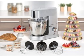 Ezüstszínű konyhai robotgép Masterchef Grande – Tefal