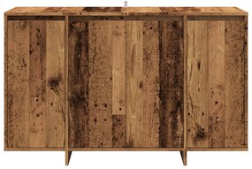 antik fa színű szerelt fa tálalószekrény 120x41x75 cm