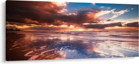 Kép - Esti strand (120x50 cm)
