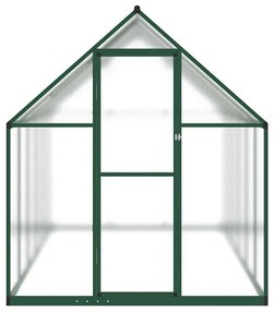 zöld alumínium melegház alapvázzal 334x169x195 cm