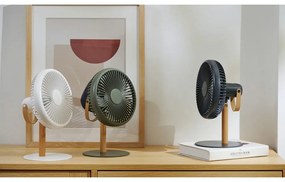 Krémszínű asztali lámpa ventilátorral, távirányítóval (magasság 26 cm) Beyond – Gingko