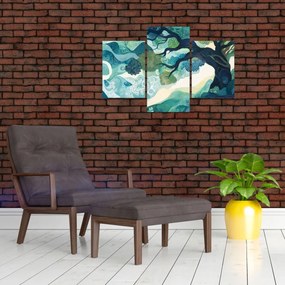 Kép – Az életfa zöld lombkoronája (90x60 cm)
