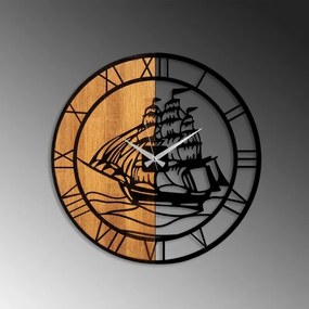 Fali óra 56 cm átmérő, 1xAA, fa/fém kivitel