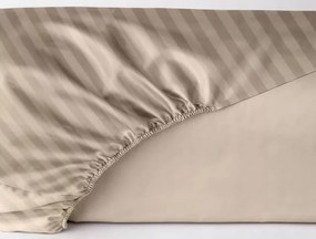 Damaszt lepedő macchiato bézs gumis 200x200 Maro Home