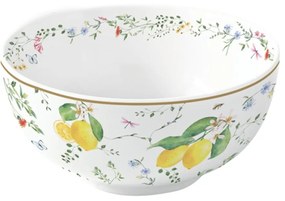 Porcelán tálka - 12cm - Fleurs et Citrons