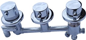 Termosztatikus zuhany csaptelep hidromasszázs kádhoz fém tekerőgombok