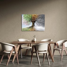 Kép - Négy évszak fája (üvegen) (70x50 cm)