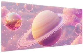 Kép - Rózsaszín bolygó (120x50 cm)