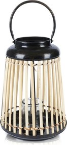 Lampion Bambusz gyertyatartó Boho kerti ház