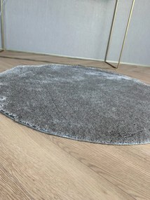 Vajpuha kerek shaggy sebano Szürke (Grey) 80x80