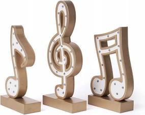 Modern Seinhijo lámpa zenei jegyek formájában, arany dekoráció