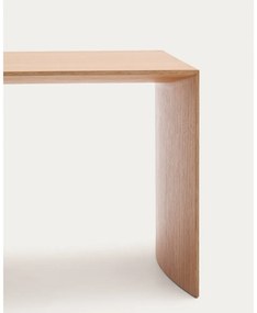 Tárolóasztal tölgyfa dekorral 40x55 cm Litto – Kave Home