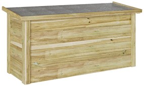 Tároló doboz 44x119x57 cm impregnált fenyő