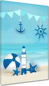 Vászonkép 60x90 Gyerek tengerész motívum