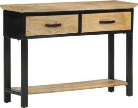 vidaXL tömör nyers mangófa tálalóasztal 110x30x75 cm
