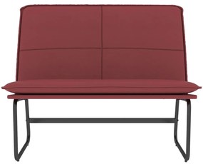 vidaXL bordó műbőr pad 100 x 75 x 76 cm